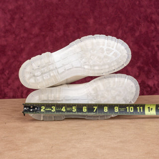 Ara Women Dover White Cream Leather Zip Lug Ankle Chelsea Boots sz 9US UK7