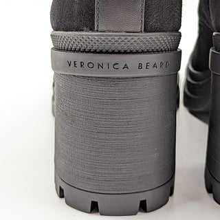 Veronica Beard Women Westport Water Resistant Black Suede Chunky Boots size 8.5