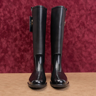 Tommy Hilfiger Wmn Festival Wide Calf Farm Riding Wellie Rubber Rain Boots sz 9