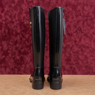 Tommy Hilfiger Wmn Festival Wide Calf Farm Riding Wellie Rubber Rain Boots sz 9
