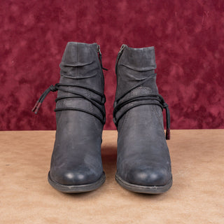 Tamaris Women Antishok Comfortable Grey Lace Zip Ankle Boots sz 8.5US EUR39