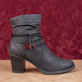 Tamaris Women Antishok Comfortable Grey Lace Zip Ankle Boots sz 8.5US EUR39