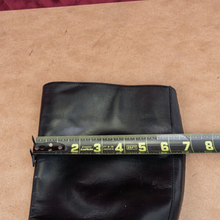 Tory Burch Women Sofia Black Leather Buckle Equestrian Riding Tall Boots sz 5