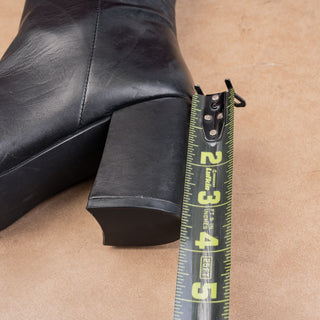 Steve Madden Wmn Night Party Boho Pointy toe Leather Slip-on Knee Boots sz 8.5