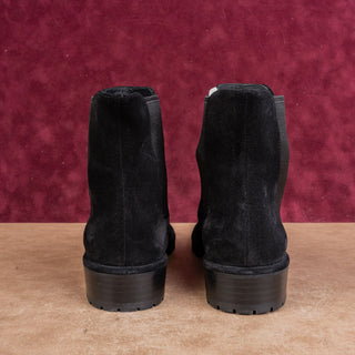 Stuart Weitzman Wmn Black Suede Slip-on Dress Chelsea Fashion Ankle Boots sz 10