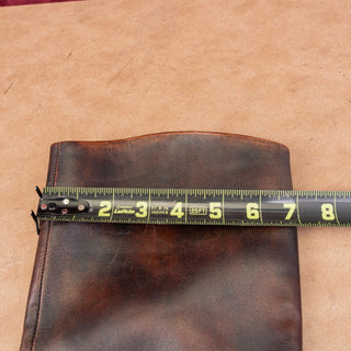 Vince Camuto Women Cristen Burnished Brown Leather Western Cowboy Knee Boots 6