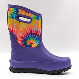 Bogs Youth Neo Classic II Waterproof Purple Rubber Rain Boots size 6