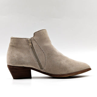 Free People X Ecote Women Low Western Cream Suede ankle Boots size 10