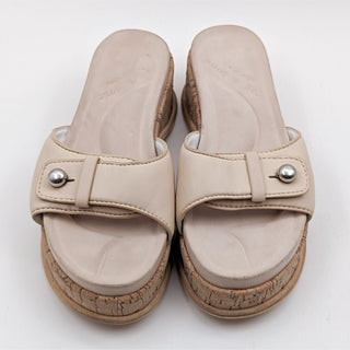 Rag & Bone Women Sommer Slip Platform Beige Slide Sandals size 6US EUR36
