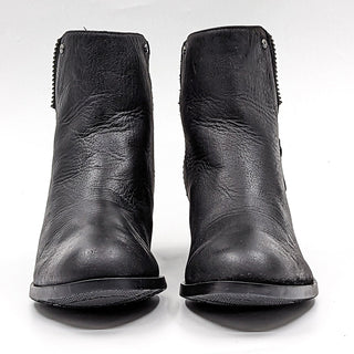 Sorel Women Danica Black Leather Waterproof Buckle Zip Boots size 8.5