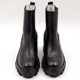 Rag&Bone Shiloh Black Grain Leather Platform Heel Boots size 9.5-10US EUR40