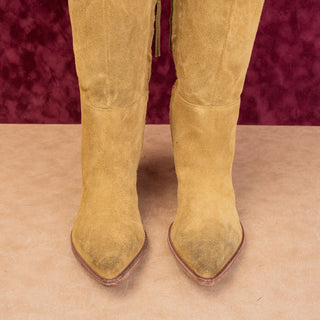 Golo Wmn West Western Cowboy Western Boho Brandy Suede Boots sz 10