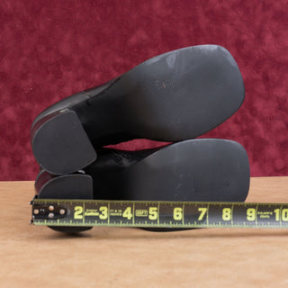 Steve Madden Women Cami Retro 90s Zip Black Leather Block Heel Ankle Boots sz 9.5