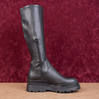 Aldo Women Luder Black Vegan Leather Festival Boho Party Platform Boots sz 10