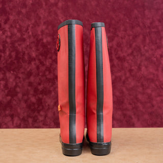 Cole Haan Women Vintage Y2K Wellies Festival Party Red Rubber Rain Boots sz 9