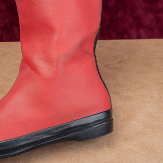 Cole Haan Women Vintage Y2K Wellies Festival Party Red Rubber Rain Boots sz 9