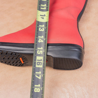 Cole Haan Women Vintage Y2K Wellies Festival Party Red Rubber Rain Boots sz 9