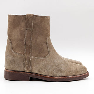 Isabel Marant Women Susse Taupe Western Suede Ankle Boots Size 8 EUR 38
