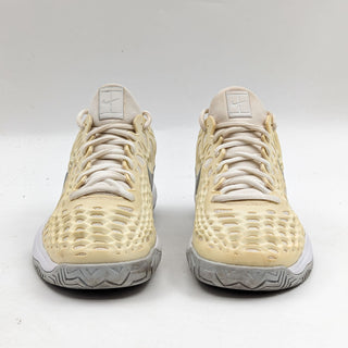 Nike Women Zoom Cage 3 Ivory Fabric Lace-up Tennis Sneakers size 8.5