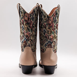 Jeffrey Campbell Women Crossroad Floral Tapestry Western Boots Size 11