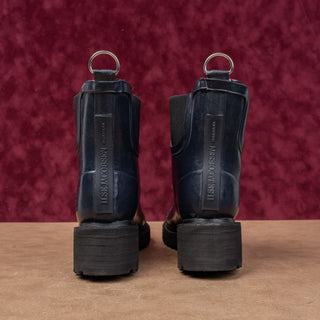 Ilse Jacobson Women Rub 47 Navy Blue Short Rain Wellies Rubber Boots 9US EUR39