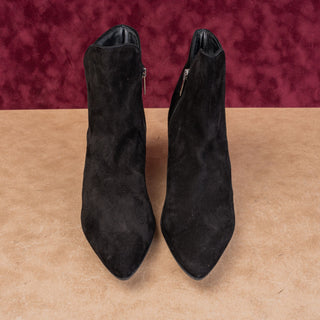 Aquatalia Women Kaylani Black Suede Fashion Dress Cutout Ankle Boot sz 12