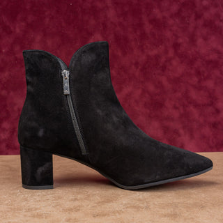 Aquatalia Women Kaylani Black Suede Fashion Dress Cutout Ankle Boot sz 12