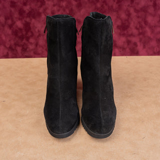 La Canadienne Myranda Waterproof Fashion Zip Matte Black Suede Dress Boots sz 10