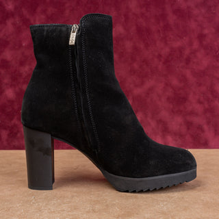 La Canadienne Myranda Waterproof Fashion Zip Matte Black Suede Dress Boots sz 10