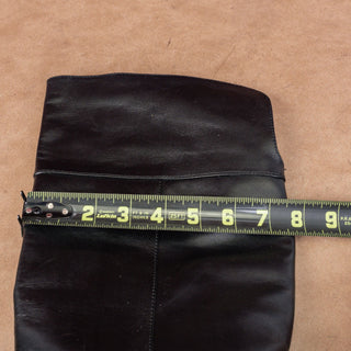 Tory Burch Women Bowie Black Leather Zip Fashion OTK Boots sz 10