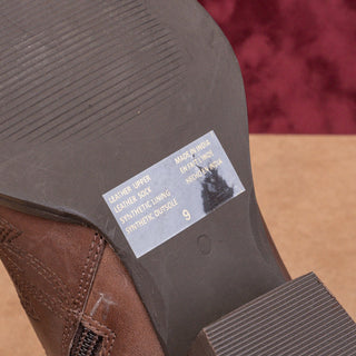 Seychelles Women Upside Brown Leather Western Cowboy Boots size 9