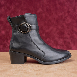 Paul Green Women Vanessa Black Leather Fashion Party Ankle Boots 7.5US AUS 5