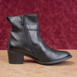 Paul Green Women Vanessa Black Leather Fashion Party Ankle Boots 7.5US AUS 5