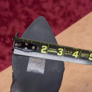 Princess Polly Women Regal Black Vegan Leather Pointy Toe Buckle Boots sz 8