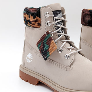 Timberland Women 6-inch Premium Boots Waterproof Light Taupe Nubuck size 7