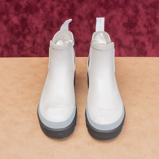Cougar Women Iggy Waterproof Insulated Black Rain Rubber White Boots size 8