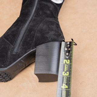 Blondo Women Tatum Waterproof Black Suede Fashion OTK Zip Pointy Toe Boots sz 9.5