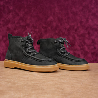 Cole Haan Women Summit Fashion Chukka Lace-up Black Suede Ankle Boots sz 7