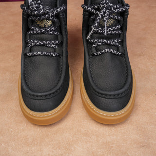 Cole Haan Women Summit Fashion Chukka Lace-up Black Suede Ankle Boots sz 7