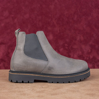 Birkenstock Unisex Stalon Grey Grain Leather Chelsea Boots size W7 M5 EUR 38
