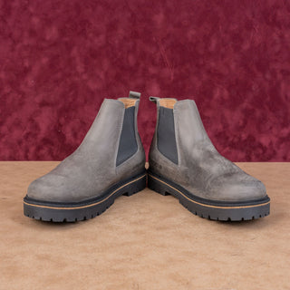 Birkenstock Unisex Stalon Grey Grain Leather Chelsea Boots size W7 M5 EUR 38