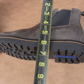 Birkenstock Unisex Stalon Grey Grain Leather Chelsea Boots size W7 M5 EUR 38