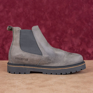 Birkenstock Unisex Stalon Grey Grain Leather Chelsea Boots size W7 M5 EUR 38