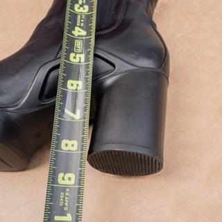 Ecco Women Shape Sculped Black Leather Ankle Chelsea Boots sz 10US EUR41