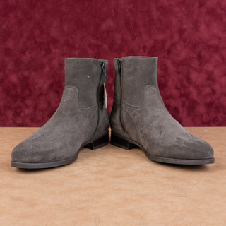 La Canadienne Women City Dry Grey Suede Waterproof Zip Ankle Boots sz 10