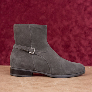 La Canadienne Women City Dry Grey Suede Waterproof Zip Ankle Boots sz 10
