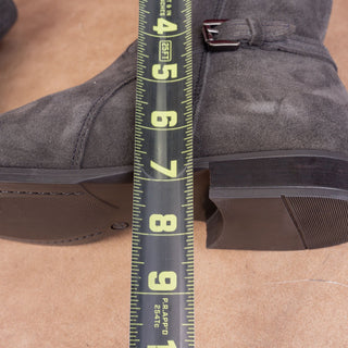 La Canadienne Women City Dry Grey Suede Waterproof Zip Ankle Boots sz 10