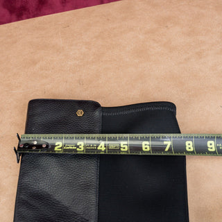 Cole Haan Women Greenwich Grand OS Black Leather Elastic Zip Knee Boots sz 8.5