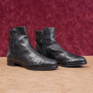 Alexandre Birman Women Black Leather Zip Fashion Deadstock Boots 6US EUR 36