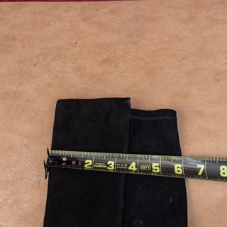 Stuart Weitzman Women Gisele 5050 Collection Black Suede Slip-on Knee Boots sz 6.5